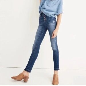 Women's Distressed Blue Jeans
